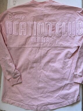 Disney Pink Vacation Club Member Long Sleeve Tee